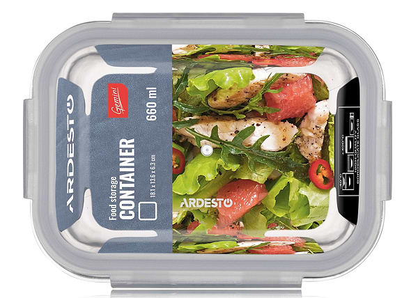 Фото - Емкость для хранения Ardesto Gemini 0.66 л (AR1260BRC)