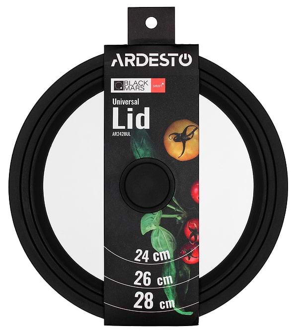 Фото - Крышка для посуды Ardesto Black Mars Smart 24/26/28 см (AR2428UL)