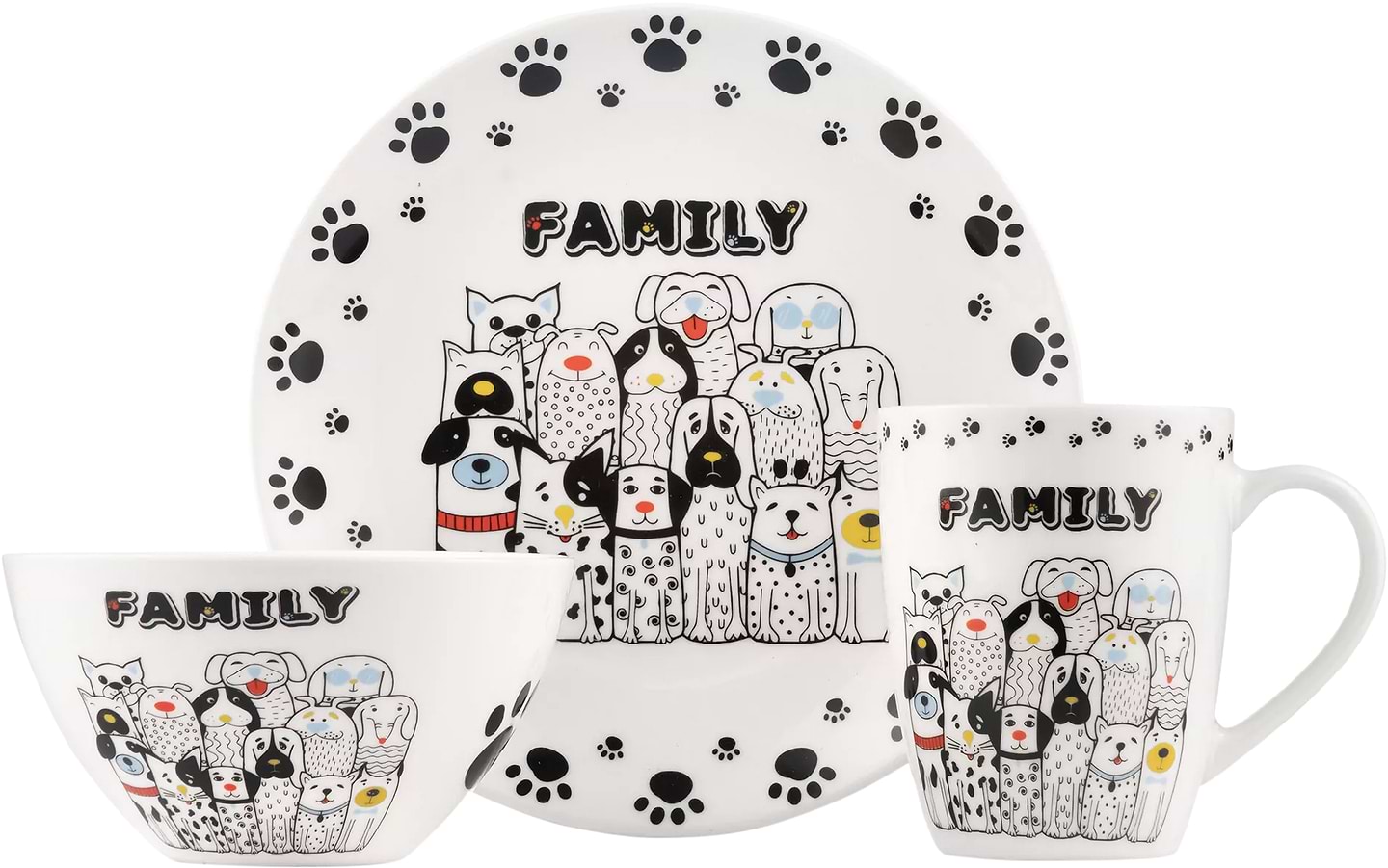 Столовый сервиз ARDESTO Family 3 пр. (AR3457DS)