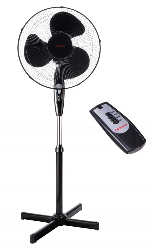 Вентилятор напольный Ardesto FN-R1608CB Black c ПДУ