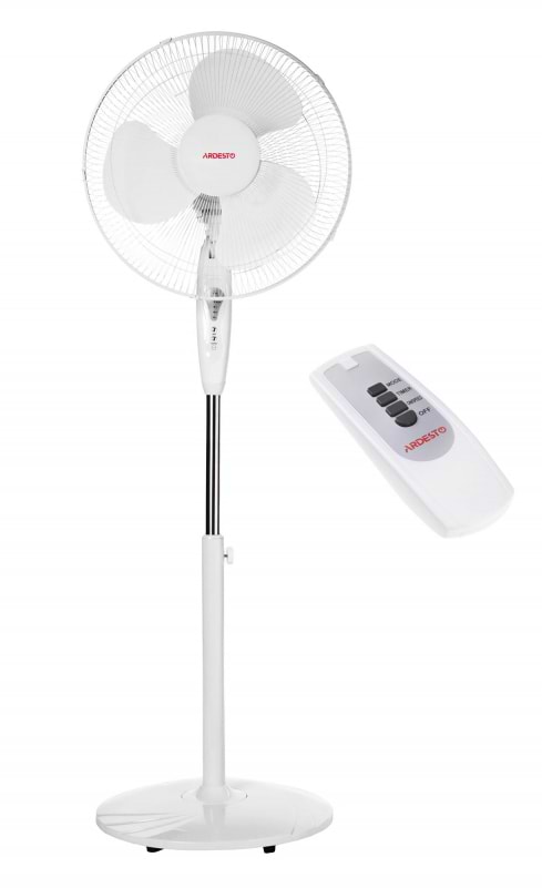 Уцінка - Вентилятор підлоговий Ardesto FN-R1608RW White с ПДУ #