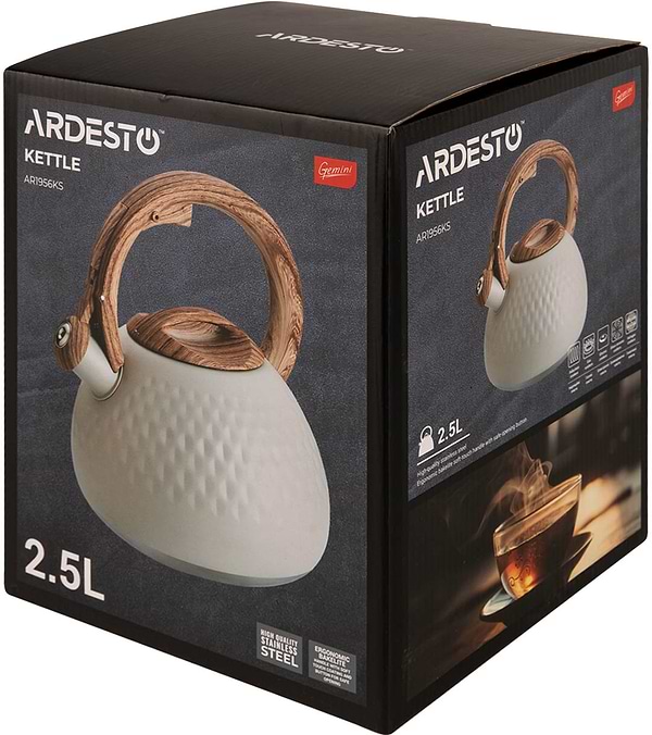 Фото - Чайник металлический Ardesto Gemini 2.5 л (AR1956KS)