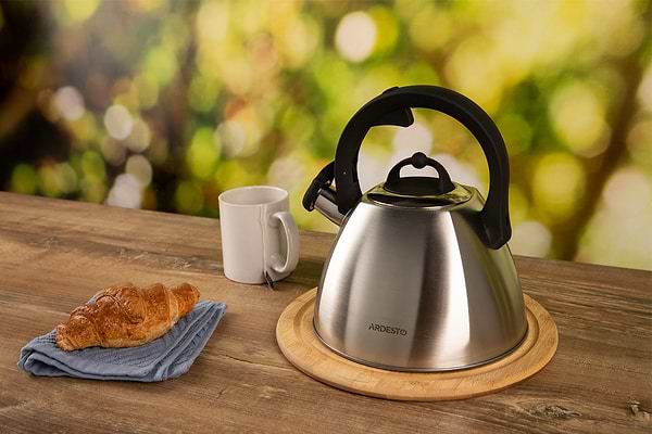 Фото - Чайник металевий Ardesto Gemini 2.5 л Grey (AR1948KS)