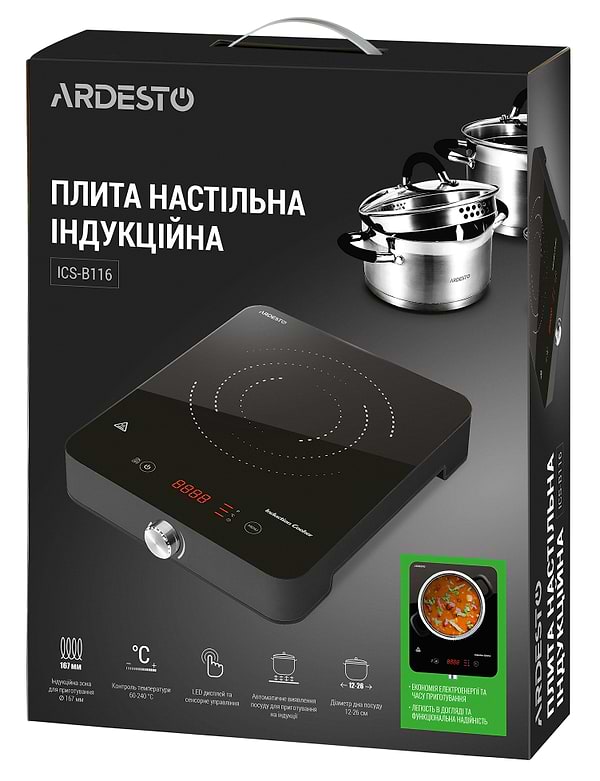 Фото - Плита электрическая настольная Ardesto ICS-B116