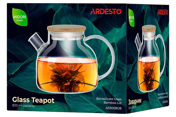 Фото - Чайник заварювальний Ardesto Midori 800 мл (AR3008GB)