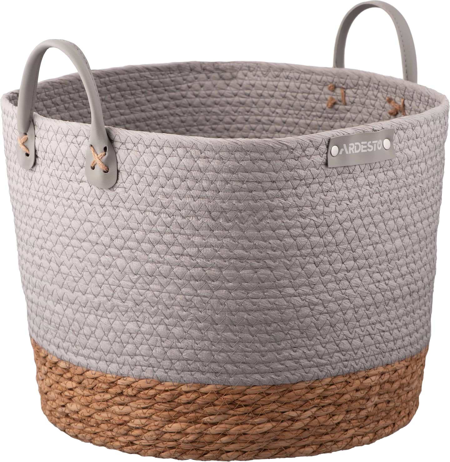 Корзина для зберігання Ardesto Minimalism 35х35х27 см Gray (ARHC2508RG) - Фото 1