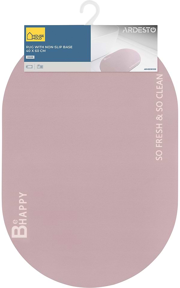 Фото - Коврик для ванной комнаты Ardesto Vigor 40х60 см бежевый (ARHB3301RB)