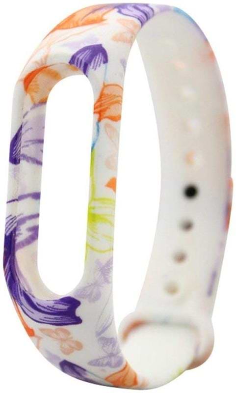 Фото - Ремінець для фітнес-браслету Armorstandart for Xiaomi Mi Band 4/3 Violet Flower (ARM52068)