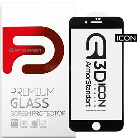 Фото - Захисне скло для смартфону Armorstandart Icon 3D for Apple iPhone 8 Plus/7 Plus Black (ARM55982-GI3D-BK)