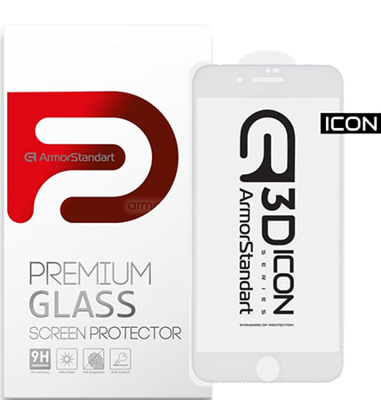 Защитное стекло для смартфона Armorstandart Icon 3D for Apple iPhone 8 Plus/7 Plus White (ARM55983-GI3D-WT)