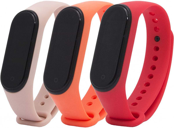 Фото - Ремінець для фітнес-браслету Armorstandart for Xiaomi for Xiaomi Mi Band 4/3 Orange/Pink Sand/Red комплект 3 шт. (ARM56670)
