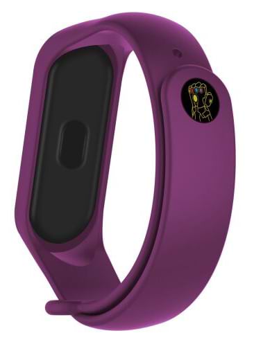 Фото - Ремешок для фитнес-браслета Armorstandart Superhero Edition for Xiaomi Mi Band 7/6/5 Thanos Violet (ARM57067)