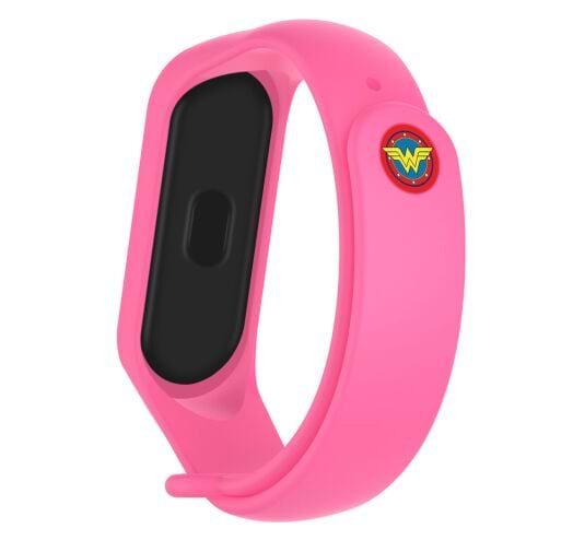 Ремінець для фітнес-браслету Armorstandart Superhero Edition for Xiaomi Mi Band 7/6/5 Wonder Woman Pink (ARM57070)