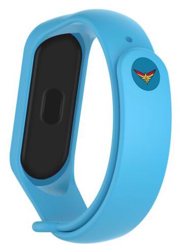 Ремінець для фітнес-браслету Armorstandart Superhero Edition for Xiaomi Mi Band 7/6/5 Captain Marvel Blue (ARM57075)