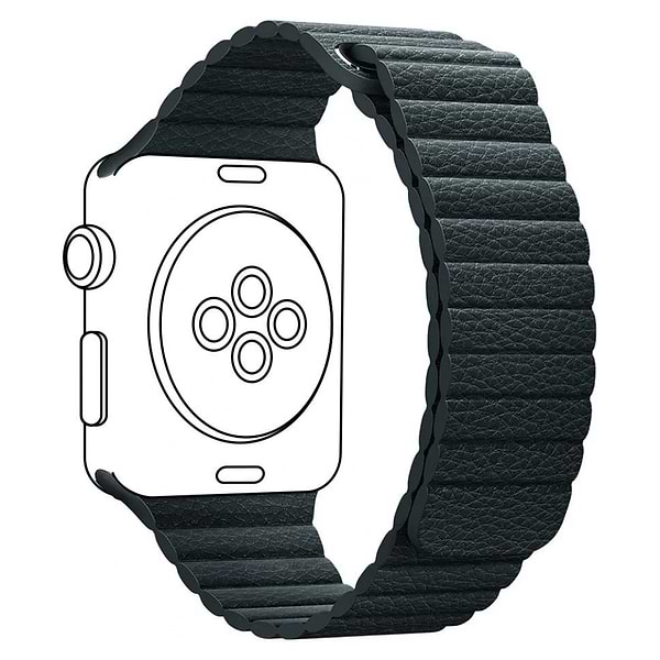 Фото - Ремінець для смарт-годинника ArmorStandart Leather Loop for Apple Watch 42 (Series 11-10)/41/40/38 Midnight Blue (ARM57839)