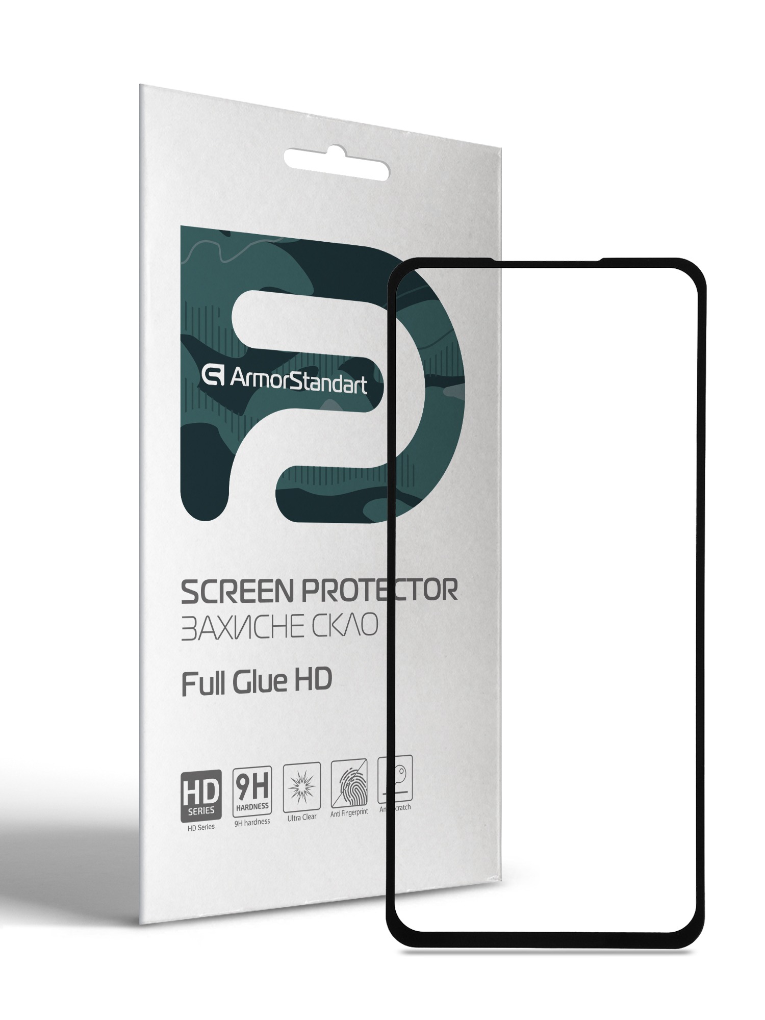 Защитное стекло для смартфона Armorstandart for Huawei P40 Lite Black Full Glue HD Black (ARM58289)