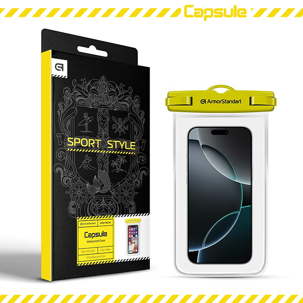 Фото - Уцінка - Чохол для смартфону Armorstandart Waterproof Basic Case Yellow (ARM59234)