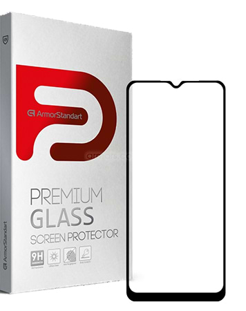 Защитное стекло для смартфона Armorstandart Full Glue for Samsung A03s (A037) Black (ARM59793)