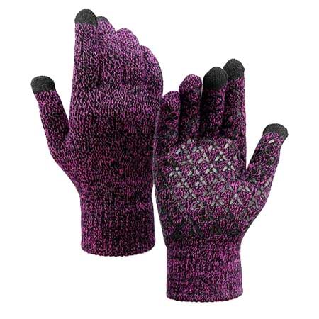 Фото - Перчатки для сенсорных экранов Armorstandart Melange Purple/Black size XL (ARM59872)