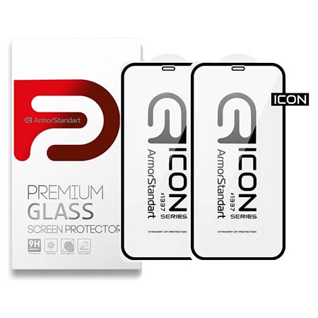 Фото - Захисне скло для смартфону Armorstandart Icon 3D for iPhone 12 mini Black 2шт (ARM59889)
