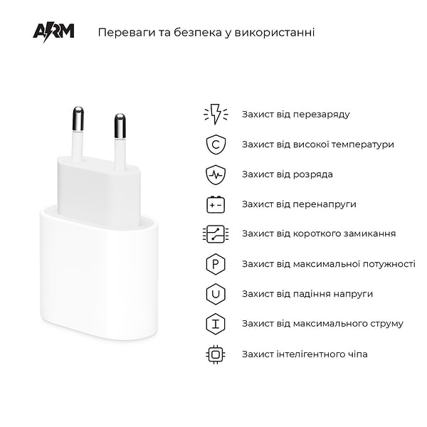 Фото - Мережевий зарядний пристрій Armorstandart AMHJ83 20W USB-C (ARM58528)