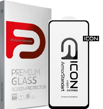 Защитное стекло для смартфона Armorstandart Icon for Xiaomi Poco M4 5G Black (ARM60934)