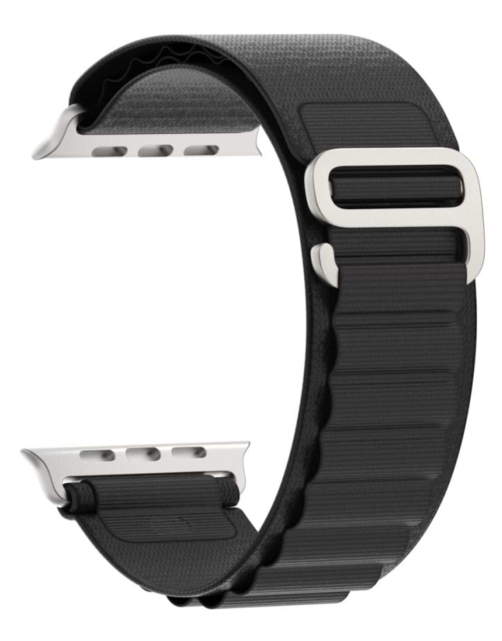 Ремінець для смарт-годинника Armorstandart Alpina Band for Apple Watch 42mm/44mm/45mm Black (ARM64977) - Фото 1