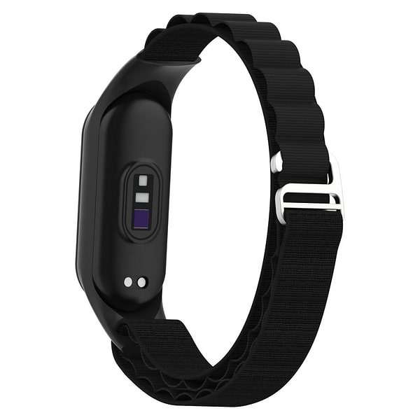 Фото - Ремінець для фітнес-браслету Armorstandart AlpinaStyle Band for Xiaomi Mi Band 7/6/5/4 Black (ARM64987)