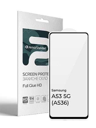 Фото - Защитное стекло для смартфона Armorstandart Full Glue HD for Samsung A53 5G (A536) Black (ARM66046)