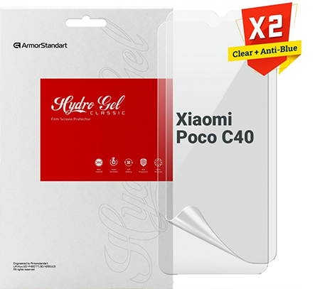Фото - Захисна плівка для смартфону Armorstandart Clear + Anti-Blue for Xiaomi Poco C40 (ARM66830)