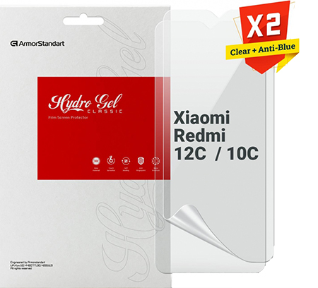 Захисна плівка для смартфону Armorstandart Clear + Anti-Blue for Xiaomi Redmi 12C / 10C (ARM66832)
