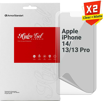 Защитная пленка для смартфона Armorstandart Clear + Matte for Apple iPhone 14/13/13 Pro (ARM66846)