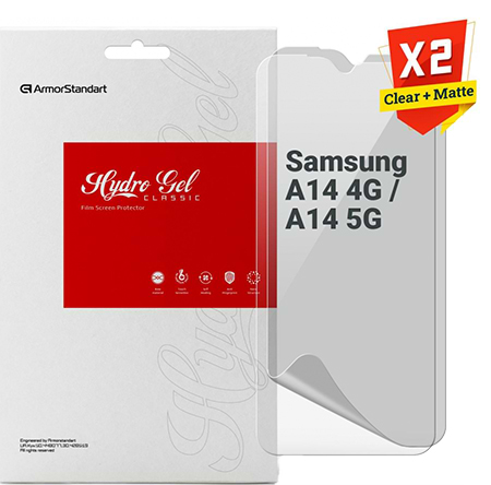 Защитная пленка для смартфона Armorstandart Clear + Matte for Samsung A14 4G / A14 5G (ARM66857)