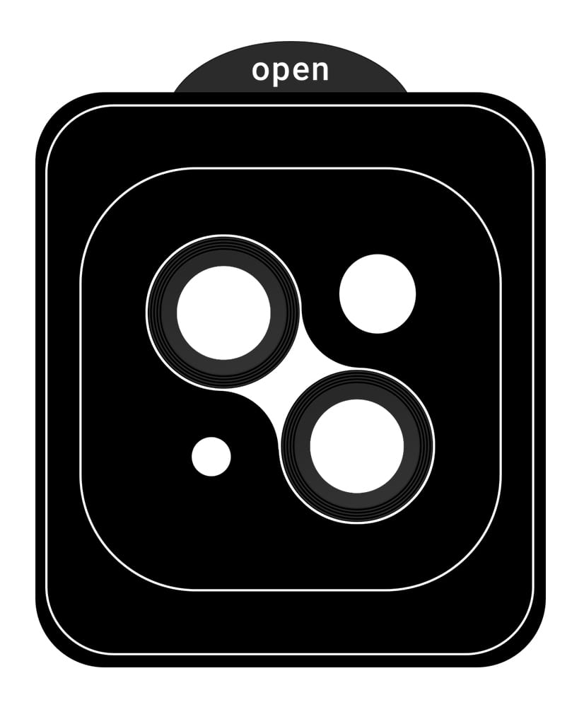 Защитное стекло для смартфона Armorstandart для камеры Pro for Apple iPhone 14 / 14 Plus Black (ARM68065) - Фото 1