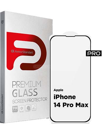 Захисне скло для смартфону Armorstandart Pro Anti-spy Matte for Apple iPhone 14 Pro Black (ARM68604)
