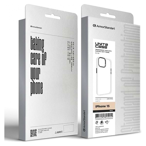 Фото - Чехол для смартфона Armorstandart UNIT2 for Apple iPhone 15 White (ARM69966)