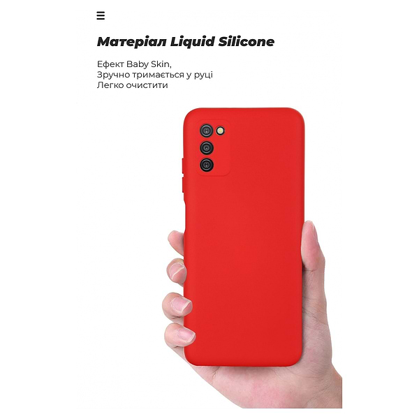 Фото - Чохол для смартфону Armorstandart ICON Case for Samsung A03s Camera cover Red (ARM64528)