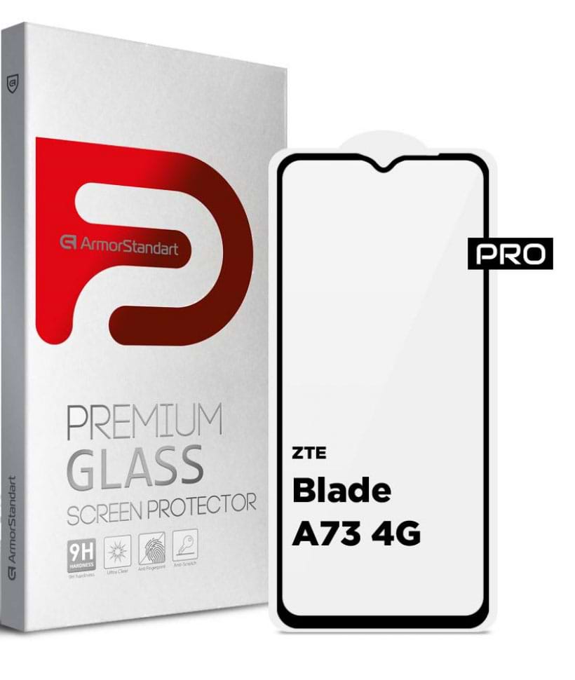 Защитное стекло для смартфона Armorstandart Pro for ZTE Blade A73 4G Black (ARM70682)