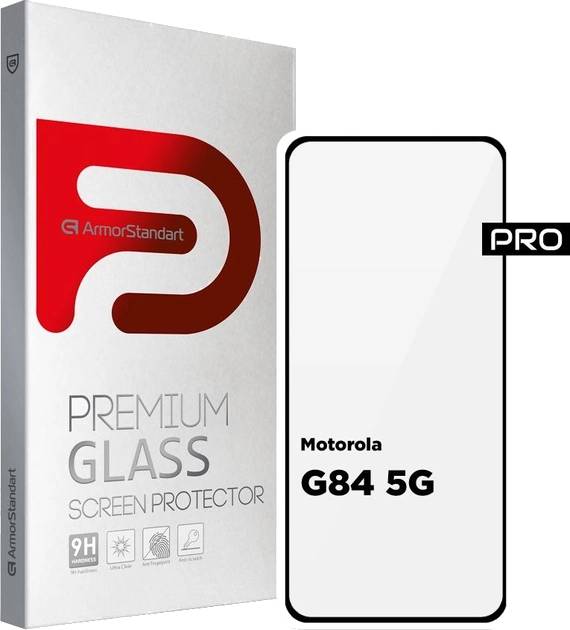 Фото - Захисне скло для смартфону Armorstandart Pro for Motorola G84 5G Black (ARM70890)