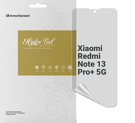 Фото - Захисна плівка для смартфону Armorstandart Anti-spy for Xiaomi Redmi Note 13 Pro+ 5G (ARM71869) Фото - Захисна плівка для смартфону Armorstandart Anti-spy for Xiaomi Redmi Note 13 Pro+ 5G (ARM71869)
