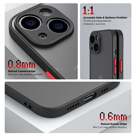 Фото - Чохол для смартфону Armorstandart Frosted Matte for Tecno Spark Go 2023 (BF7) Black (ARM72394)