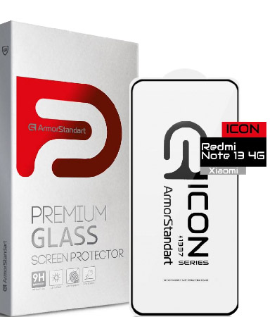 Фото - Захисне скло для смартфону Armorstandart Icon for Xiaomi Redmi Note 13 4G Black (ARM73565)