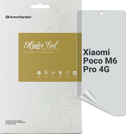 Захисна плівка для смартфону Armorstandart Anti-spy for Poco M6 Pro 4G (ARM74166)