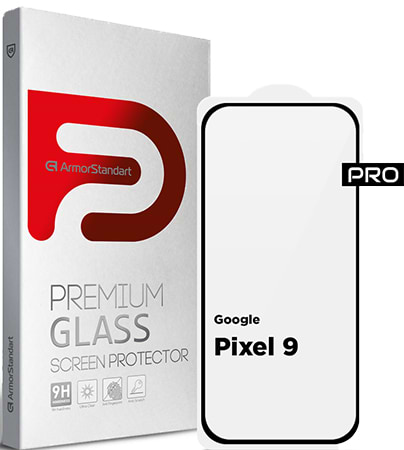 Захисне скло для смартфону Armorstandart Pro for Google Pixel 9 Black (ARM74679) - Фото 1