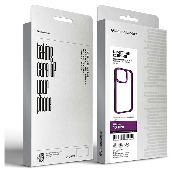 Фото - Чохол для смартфону
 Armorstandart UNIT2 for Apple iPhone 13 Pro Purple (ARM74801)