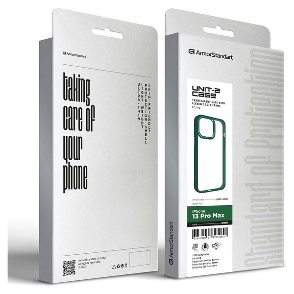 Фото - Чохол для смартфону
 Armorstandart UNIT2 for Apple iPhone 13 Pro Max Green (ARM74803)