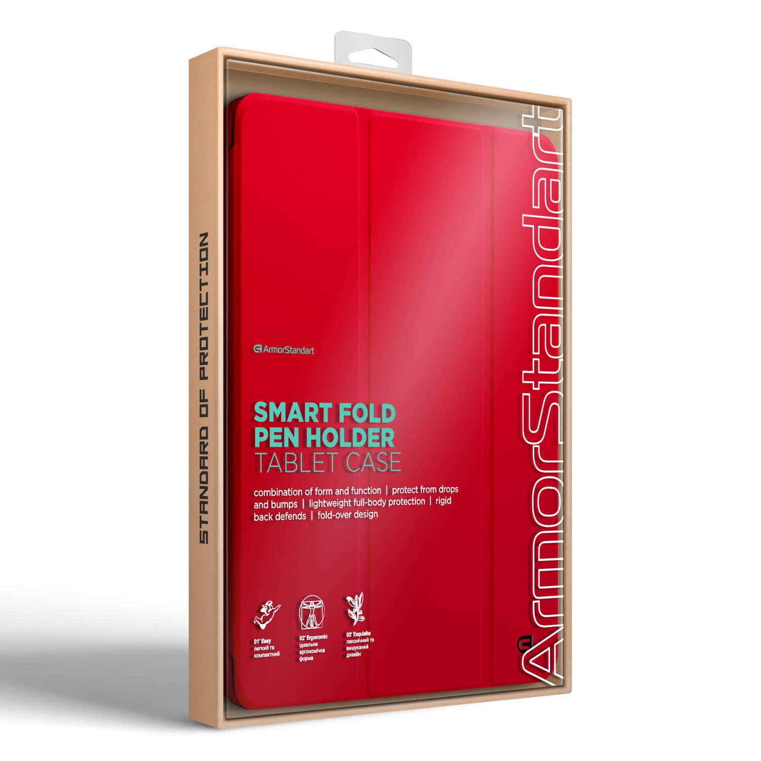 Фото - Уценка - Чехол для планшета ArmorStandart Smart Fold Pen for iPad 11 2025 (A16) / 10.9 2024 / 2022 Red (ARM74941)