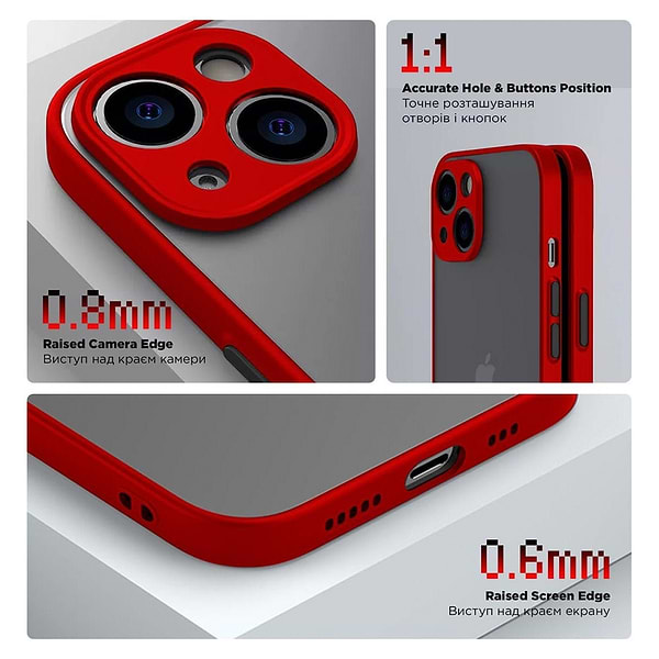 Фото - Чохол для смартфону Armorstandart Frosted Matte for Samsung A55 5G (A556) Red (ARM74338)