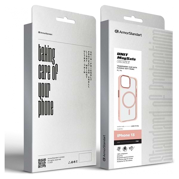 Фото - Чохол для смартфону Armorstandart Unit MagSafe for Apple iPhone 13 Pink (ARM75196)