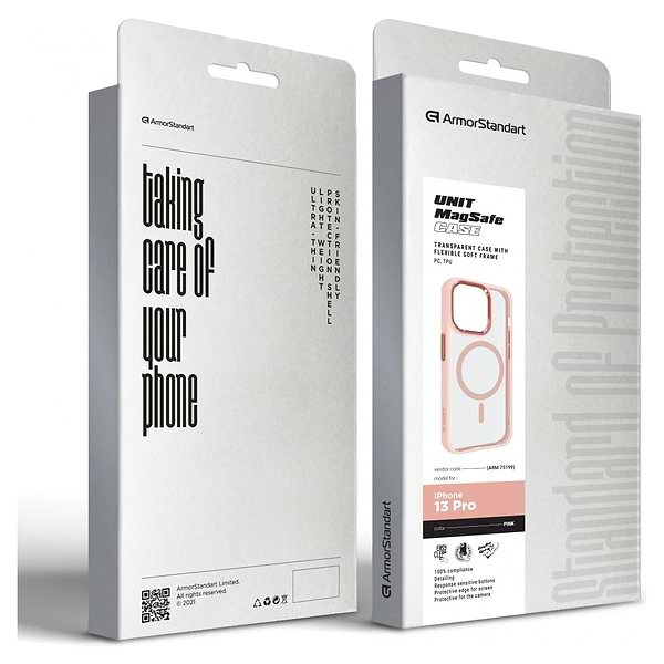 Фото - Чехол для смартфона Armorstandart Unit MagSafe for Apple iPhone 13 Pro Pink (ARM75199)
